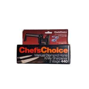 Vintage 1993 Chef's Choice Manual Diamond Hone Knife Sharpener 2 Stage 440 NIB